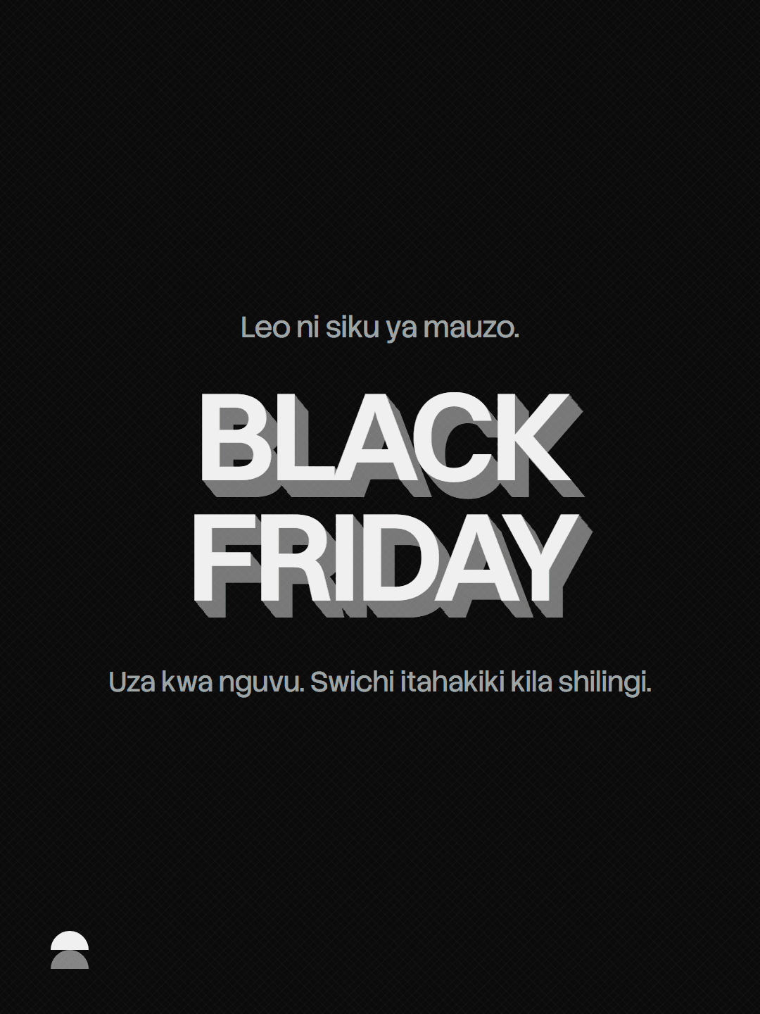 Black Friday, designed in Studio